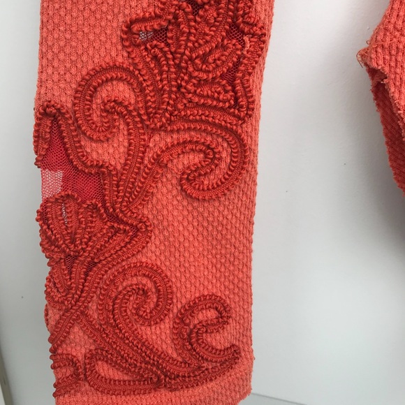 Free People Masquerade Thermal In Orange - Picture 5 of 7